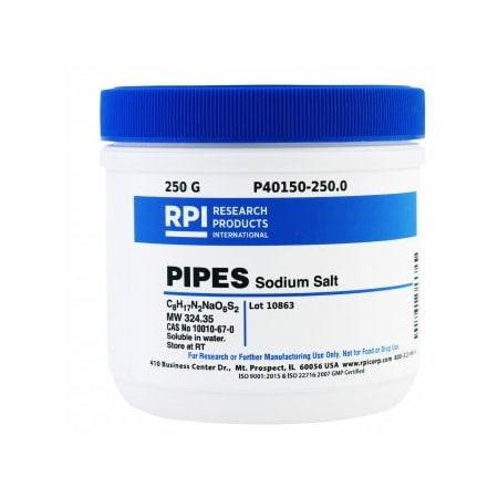 Rpi PIPES, Sodium Salt, 250 G P40150-250.0